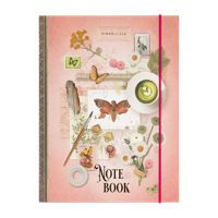 Pimpelmees A5 Notitieboek Wonderland Peach Butterbird - thumbnail