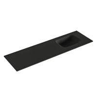 MONDIAZ LEX Urban solid surface inleg wastafel voor toiletmeubel 100cm. Positie wasbak rechts - thumbnail