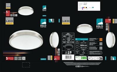 Eglo Led plafondlampCompeta 1 Round 22w - 3000K - 24cm metaalgrijs - 96032