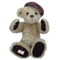 Clemens Knuffelbeer Capstick Junior 35 Cm Pluche Beige - thumbnail