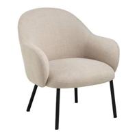Bendt Fauteuil 'Jacquilyn' Structuurstof, kleur Beige - thumbnail