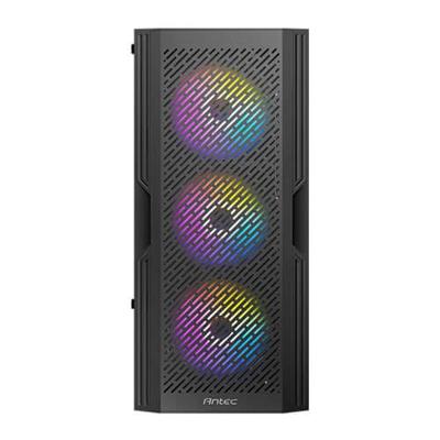 Antec ax20 midi tower behuizing (zwart | 3x usb-a | tempered glass)