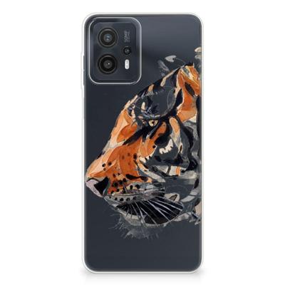 Hoesje maken Motorola Moto G23 | G13 Watercolor Tiger Hoesje maken Motorola Moto G23 | G13 Watercolor Tiger