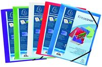 Elastomap exacompta kreacover a4 3 klep pp assorti | 5 stuks - thumbnail