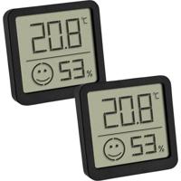 TFA Dostmann 2-pack 30.5053.01.02 Thermo- en hygrometer Zwart - thumbnail