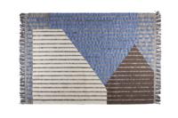 Dutchbone Vloerkleed 'Hampton' 200 x 300cm, kleur Blauw - thumbnail