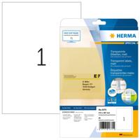 Herma 4375 210 x 297 mm Polyester folie Transparant 25 stuk(s) Permanent hechtend Folie-etiketten - thumbnail