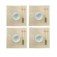 Sushi-set DKD Home Decor 14,5 x 14,5 x 31 cm Groen Keramiek Orientaals (16 Onderdelen) - thumbnail