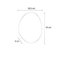 QAZQA Design badkamerspiegel 40 cm incl. LED IP44 - Biba - thumbnail