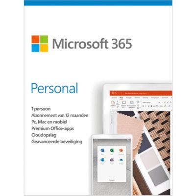 Microsoft 365 Personal - 12 maanden/1 apparaat *Digitale licentie*