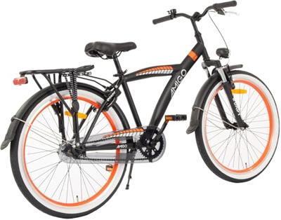 AMIGO Roady 26 Inch Jongens Terugtraprem Zwart/Oranje AMIGO Roady 26 Inch Jongens Terugtraprem Zwart/Oranje