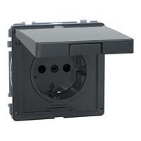 Merten MEG2310-7214 Wandcontactdoos AquaDesign Antraciet 1 stuk(s) - thumbnail