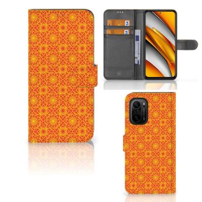 Poco F3 | Xiaomi Mi 11i Telefoon Hoesje Batik Oranje Poco F3 | Xiaomi Mi 11i Telefoon Hoesje Batik Oranje