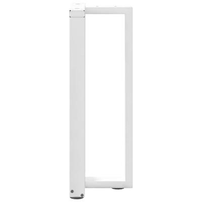 Bartafelpoten 2 st T-vormig 40x35x(90-91) cm staal wit