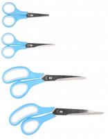 Alpina scharenset RVS blauw/zilver 4 stuks - thumbnail