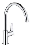 GROHE BauCurve Keukenkraan - hoog - draaibare uitloop - chroom 31536001 - thumbnail