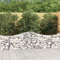 VidaXL Schanskorf gewelfd 200x50x60/80 cm gegalvaniseerd ijzer - thumbnail