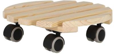 Esschert Design Plantentrolley Rond Indoor Naturel - thumbnail