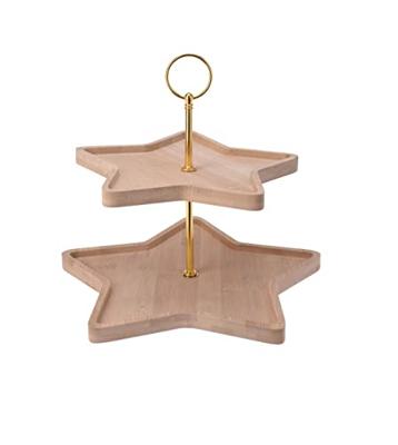 Etagere Ster Bamboe 2-Laags