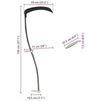 VidaXL Zeis met slijpsteen 145 cm - thumbnail