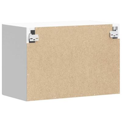 Keukenwandkast Lucca bewerkt hout hoogglans wit