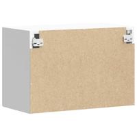 Keukenwandkast Lucca bewerkt hout hoogglans wit - thumbnail