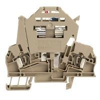 Weidmüller 1616410000-50 Zekering-serieklem Spanveer Donkerbeige 50 stuk(s)