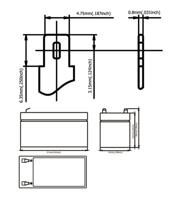 Ultracell loodaccu 12v 1,3Ah - thumbnail