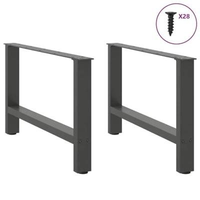 Salontafelpoten 2 st 70x(42-43) cm staal antraciet