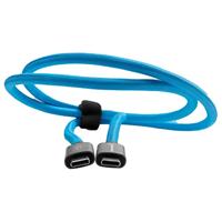 Kondor Blue Thunderbolt 4 USB 4.0 Type C kabel Blazing 40G Speeds 5A 100W recht 6Ft - thumbnail