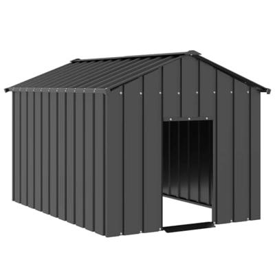 Hondenhok met dak 113x153x101 cm gegalvaniseerd staal Hondenhok met dak 113x153x101 cm gegalvaniseerd staal