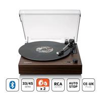 Platenspeler met Bluetooth®, twee ingebouwde luidsprekers en AT3600L cassette Wood - thumbnail