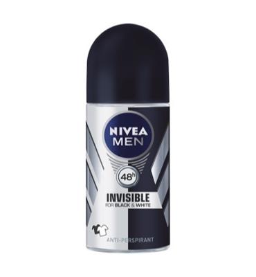 NIVEA MEN Black & White Invisible Original AntiTranspirant Deo Roller 50ml bij Jumbo