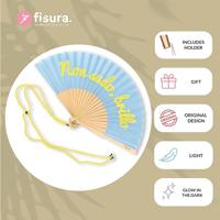 Houten waaier Fuck Off - Paars - thumbnail