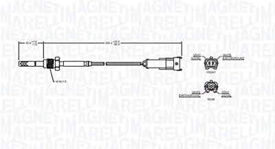 Sensor, uitlaatgastemperatuur STS0177