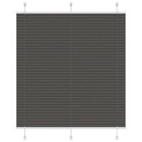 Pliss rolgordijn 120x150cm stofbreedte 119,4cm polyester zwart - thumbnail