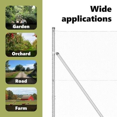 VidaXL Afrasteringspaal zilver 25 x 1,2 m (13 mm gaas) staal