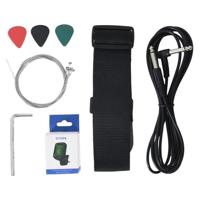 VidaXL Gitaar voor beginners elektrisch met tas 4/4 39" zwart - thumbnail