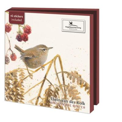 Kaartenmapje Birds in the Winter, Elwin van der Kolk 10 Stuks Kaartenmapje Birds in the Winter, Elwin van der Kolk 10 Stuks