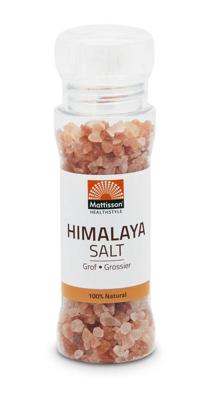 Mattisson Himalaya zout grof gemalen molen hervulbaar 180 Gram Mattisson Himalaya zout grof gemalen molen hervulbaar 180 Gram
