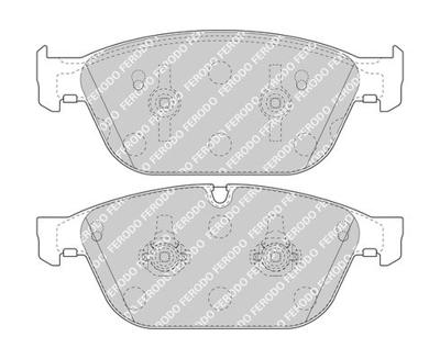 Remblokkenset Audi FDB4969