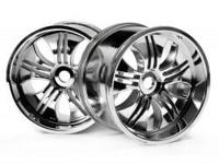 Tremor wheel chrome (115x70mm 7 inch /2pcs - thumbnail