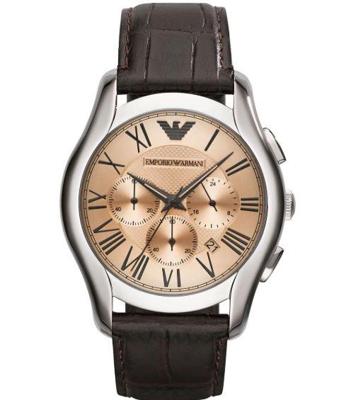 Horlogeband Armani AR1785 Leder Bruin 23mm