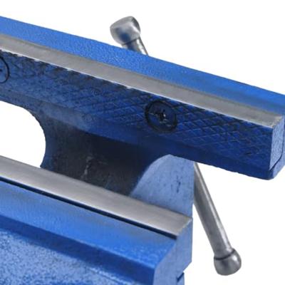Bankschroef 125 mm gietijzer blauw - thumbnail