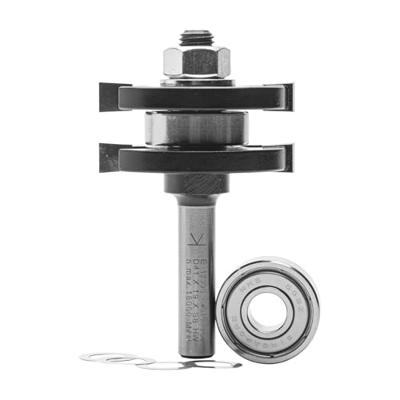 ENT Groef- en messinggarnituur HM A41mm, Met lager kolf 8mm - 7917390 - 7917390