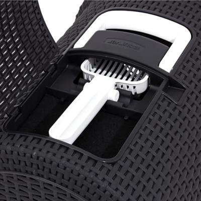 Kattenbak Curver Antraciet 51 x 38,5 x 39,5 cm Plastic (Plastic) - thumbnail