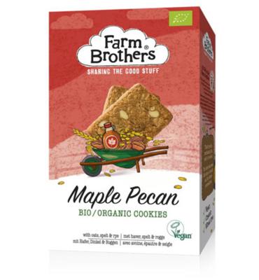 Farm Brothers Maple & pecan koekjes vegan bio (150 gr)