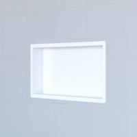 Saniclass Hide luxe inbouwnis - 30x60x10cm - met flens - wit mat sw641730 - thumbnail
