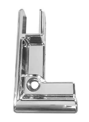 Wiesbaden Chroom metalen zijpaneelhouder links