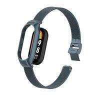 Milanese bandje met case - Space grey - Xiaomi Smart Band 8 / 9 / 10